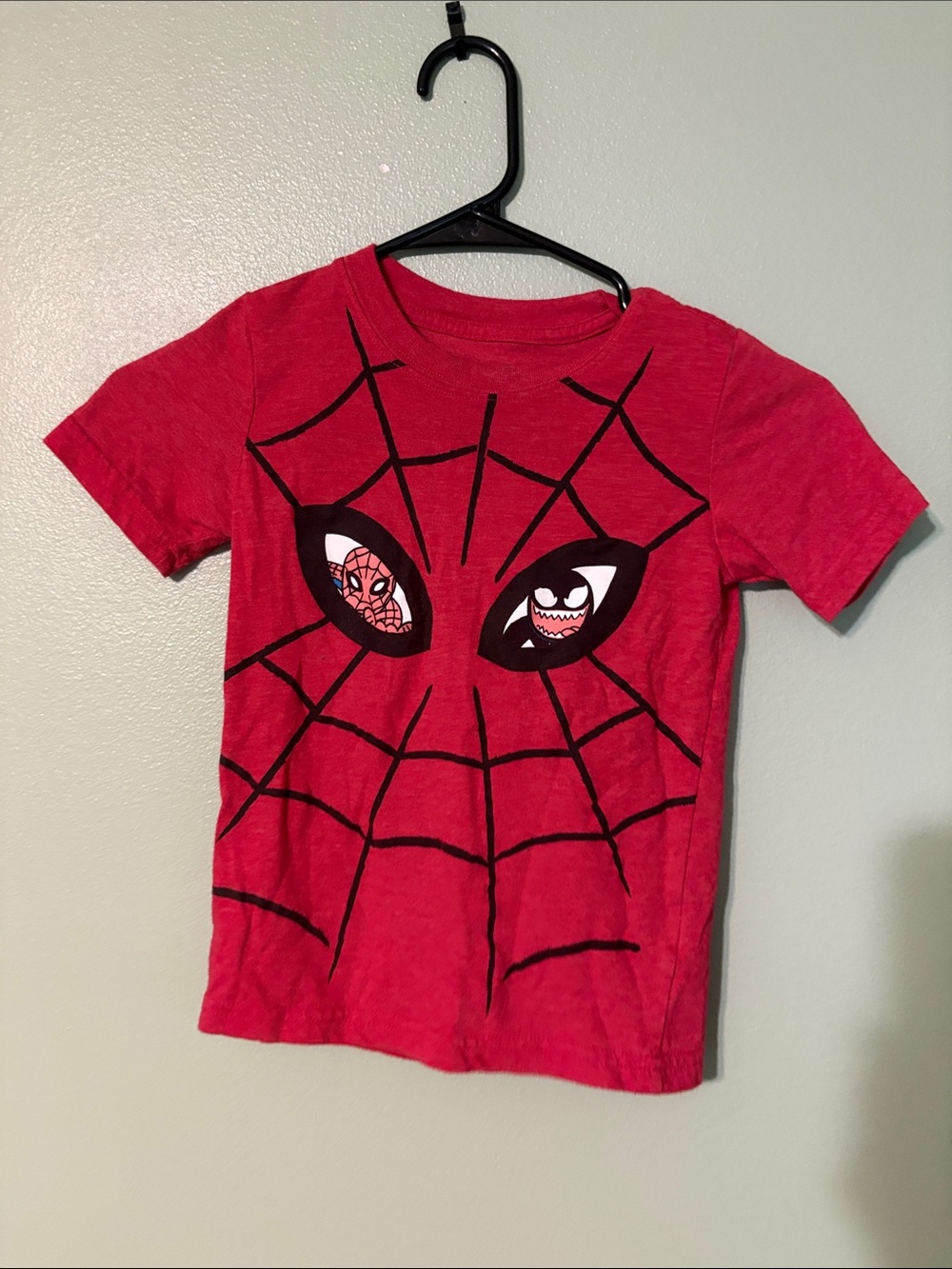 Spiderman Red and Black Kids Superhero Tee
